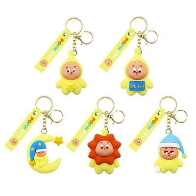 실리콘 만화 키체인